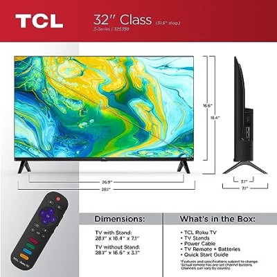 TCL  Android TV de 32 Full HD 1080p LED